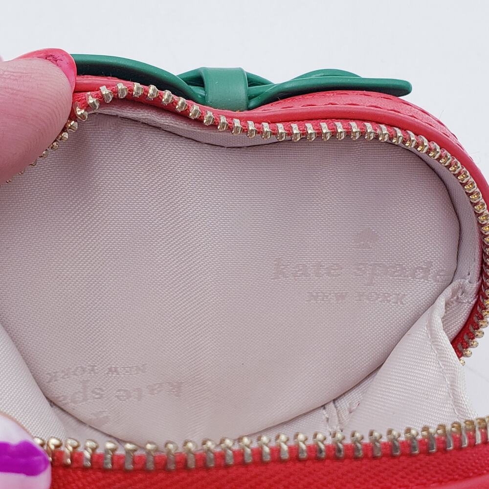 Kate Spade KG649 Strawberry Dreams Coin Purse Keychain - Picture 7 of 11